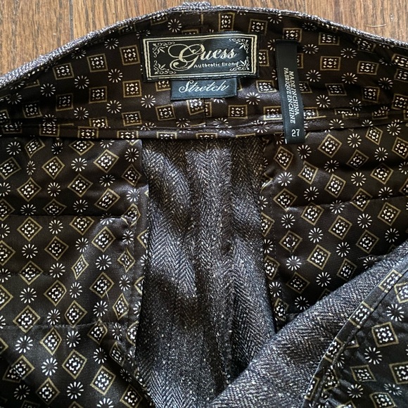 Guess tweed pants sz 27 - Picture 4 of 5